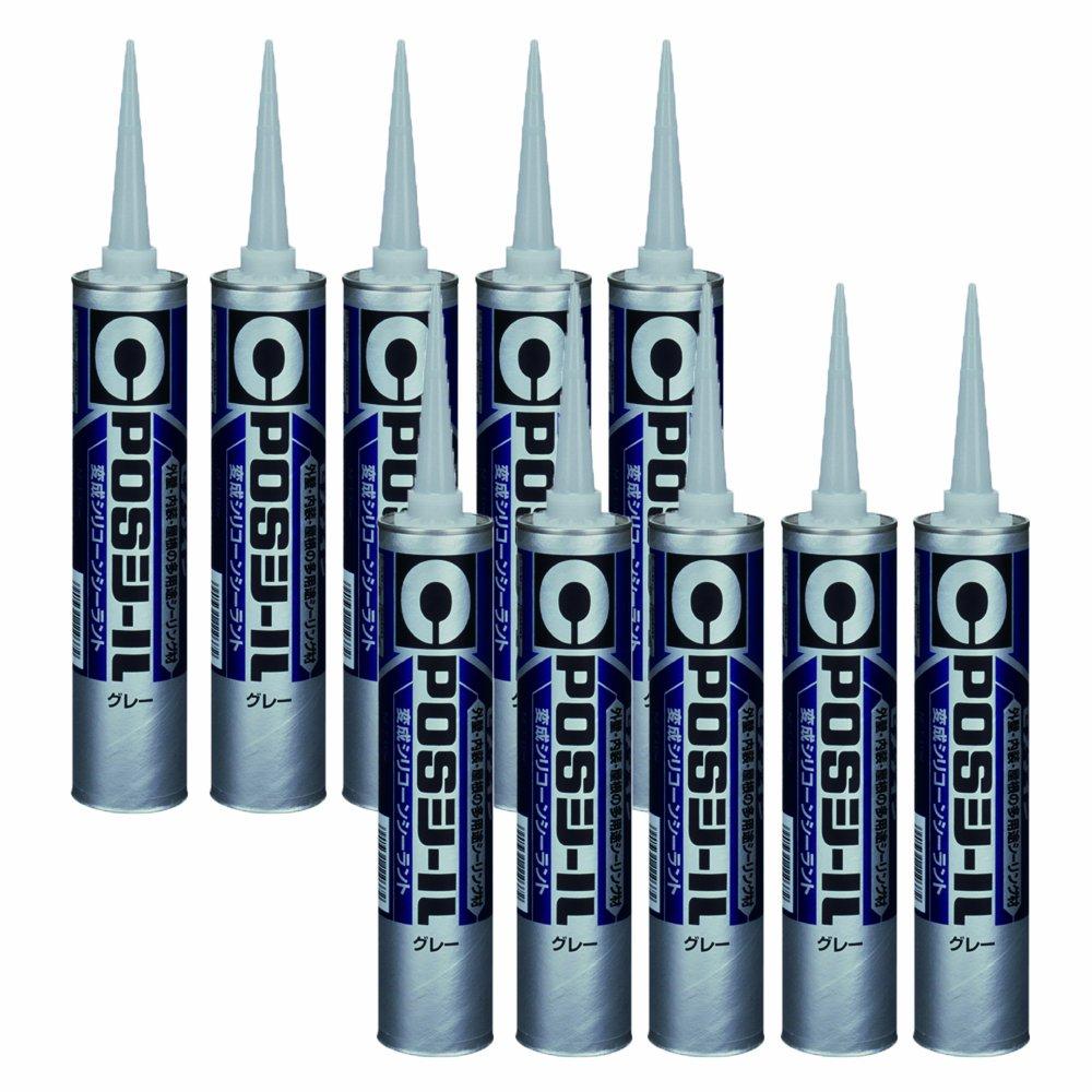 セメダイン POSシール 333ML グレー 10P
