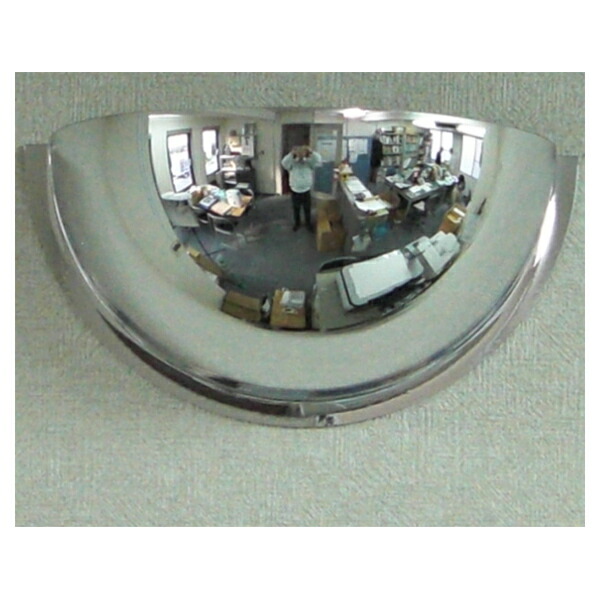 【在庫限即納】信栄物産 半球ミラー ハーフ R-30H φ330×D120 【0350-00154】