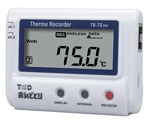 ティアンドデイ 温度記録計(おんどとり)TR-75NW62-5001-28