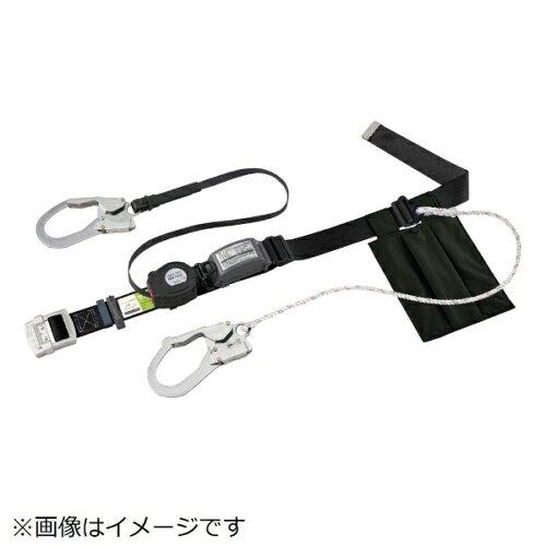 サンコー(SANKO) タイタン リーロックS2NEOライト ロック装置付巻取器+補助ロープ式胴ベルト ブラック(墜落制止用器具)
