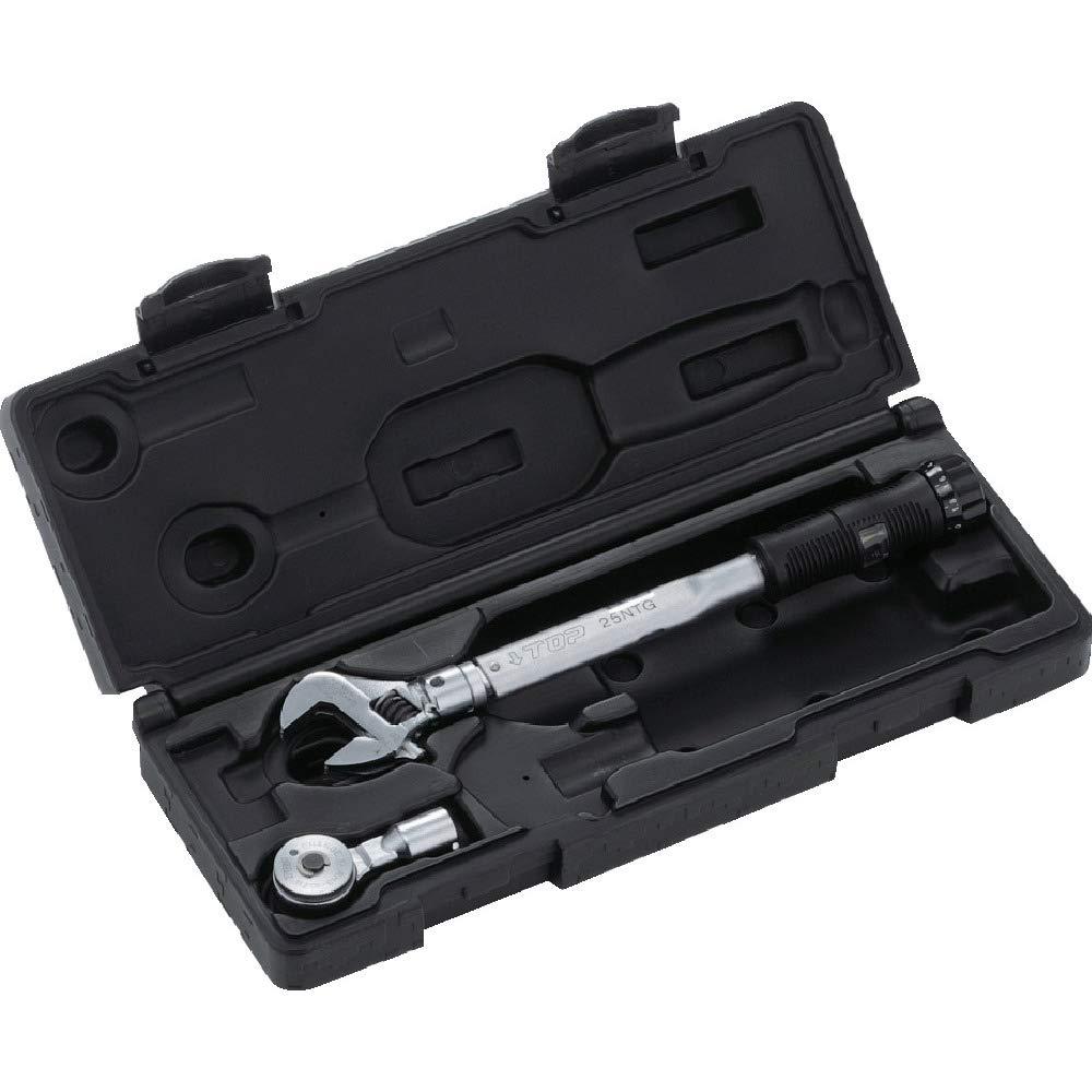 TOPKOGYO トップ工業 モンキ形/ラチェット形手持ち部分付トルクレンチセット TS-25NTG 1書き割り
