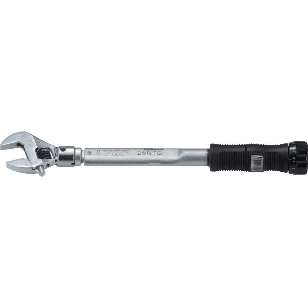 TOPKOGYO トップ工業 ヘッド反転式モンキ形グリップ付トルクレンチ 対辺寸法0～20mm HY-25NTG 1個