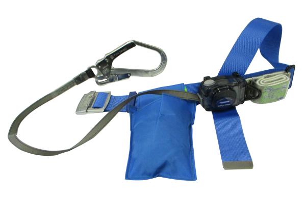 藤井電工 ツヨロン 胴ベルト型墜落制止用器具 リトラ 青 Mサイズ