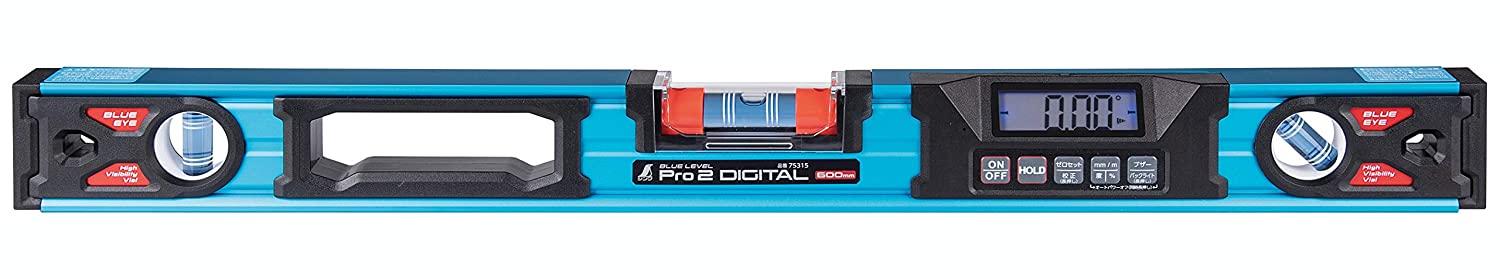 シンワ測定 青碧気泡管水準器 Pro 2 デジタル 600粍 防塵雨合羽