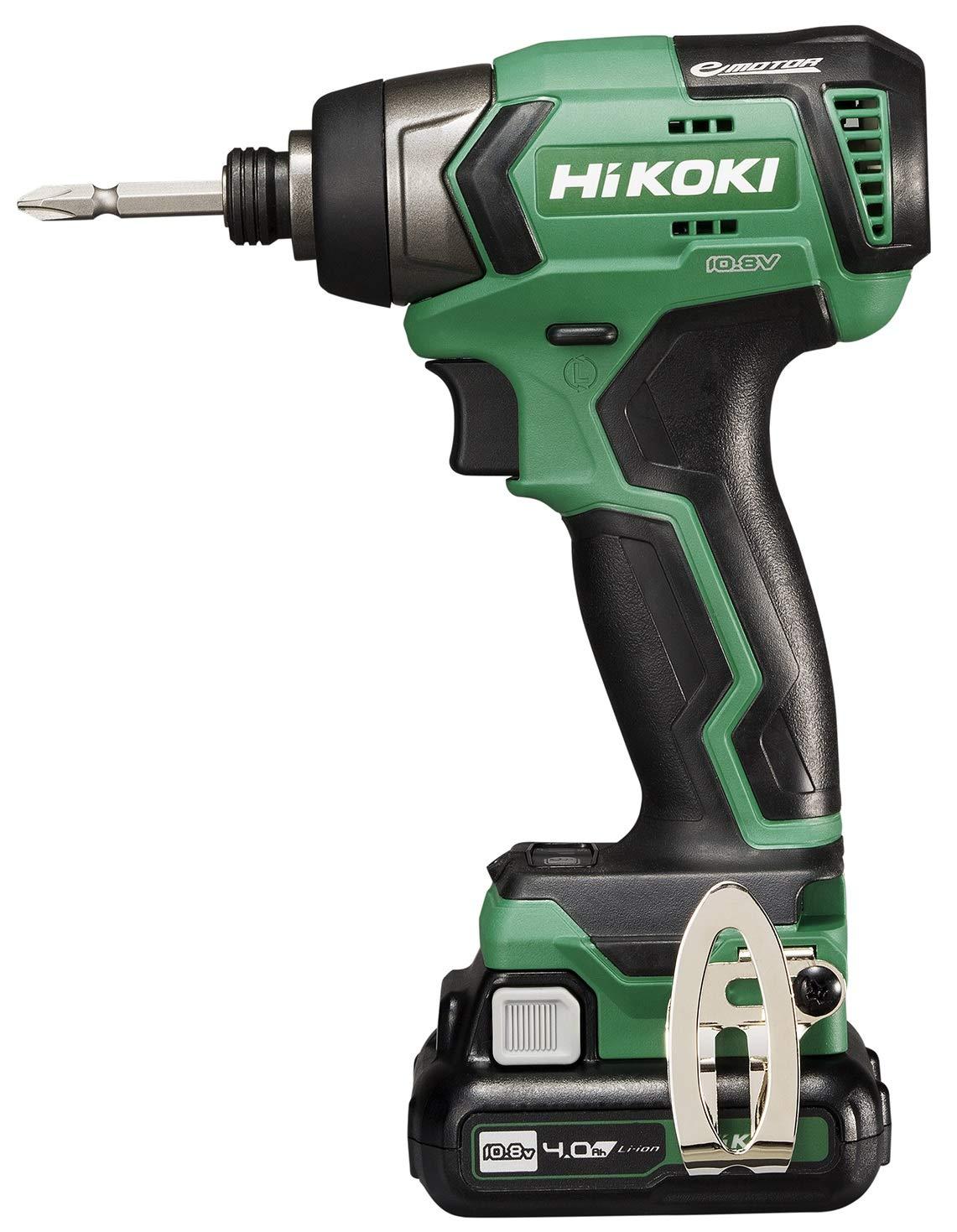 工機ホールディングス HiKOKI(ハイコーキ) コードレスインパクトドライバ 横すべり独居室4.0Ah 10.8V てっとり早い申し受ける器・容れもの付 WH12DD(2LS) インパクトドライバー-穴あけ・締付工具-DIY・工具