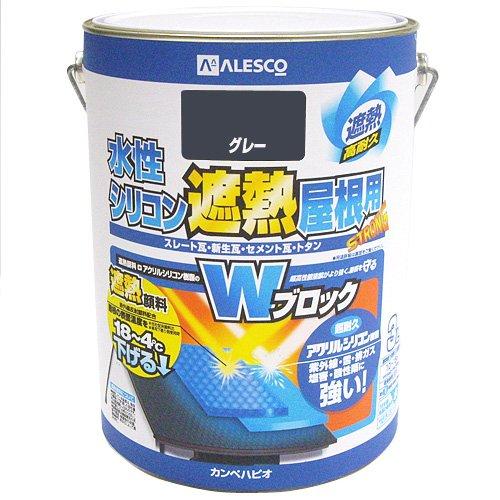 カンペハピオ(Kanpe Hapio) KH 水性ｼﾘｺﾝ遮熱屋根用 ｸﾞﾚｰ 3L　#00377655091030
