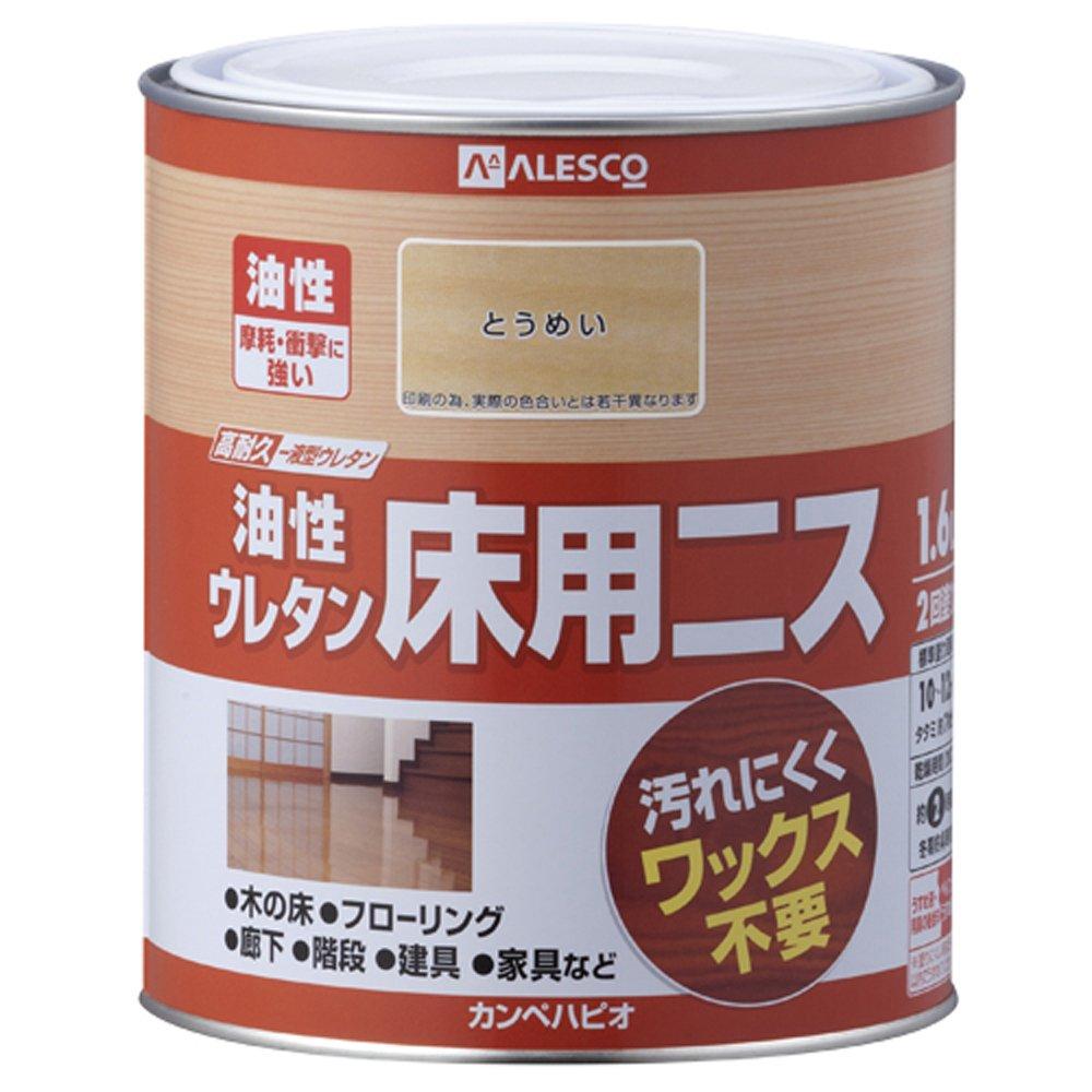 カンペハピオ(Kanpe Hapio) KH 油性ｳﾚﾀﾝ床用ﾆｽ 透明 1.6L　#00267644001016