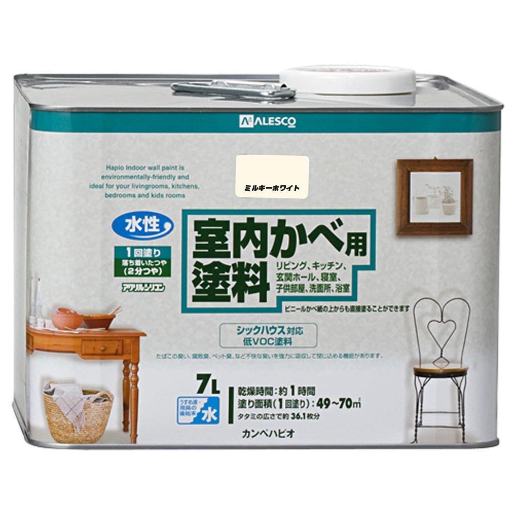 カンペハピオ(Kanpe Hapio) KH 室内かべ用絵の具 ﾐﾙｷｰﾎﾜｲﾄ 7L #00317650511070