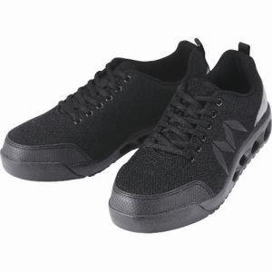 丸五 [マルゴ] 安全靴 作業靴 鋼製先芯 耐油 通気 踵衝撃吸収 JSAA A マンダムニット 001 BK 25.0 cm