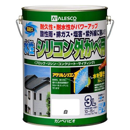 カンペハピオ(Kanpe Hapio) KH 水性ｼﾘｺﾝ外壁用 白 3L　#00427650011030