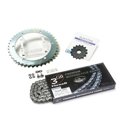 KUNIMI 国美コマース スプロケット＆チェーンキット 品番:KE31746 SR400(520コンバート) サイズ:520