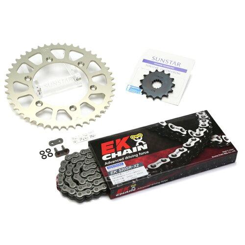 KUNIMI 国美コマース スプロケット&チェーンキット 品番:KE34101 XR250/BAJA サイズ:520