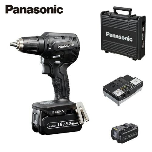 PANASONIC パナソニック 充電ドリルドライバー 18V 5.0Ah(LJタイプ) 黒 EZ1DD1J18D-B 1個