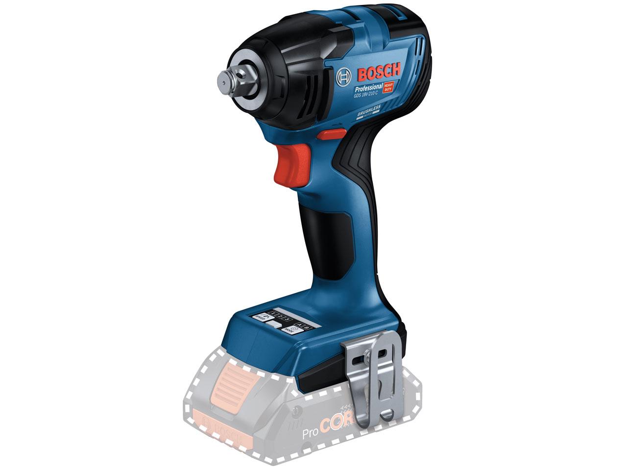 BOSCH ボッシュ Bosch Professional(ボッシュ) 18V コードレスインパクトレンチ (本体のみ・ベルトフック・キャリングケース付) GDS18V-210CH