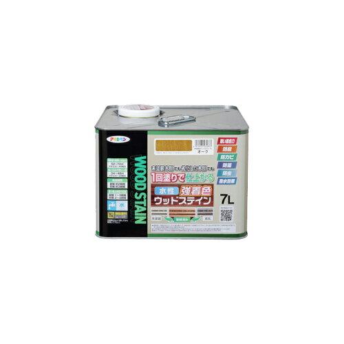 アサヒペン 水溶性強染めつけるウッドステイン 7L オーク材