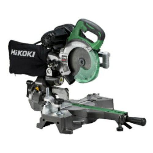工機ホールディングス HiKOKI(ハイコーキ) 旧日立工機 卓上スライド丸のこ AC100V 刃径165mm 両傾斜 最大切断幅八寸(245mm) 内装材切断 レーザーマーカー・LEDライト内蔵 チップソー黒鯱付き C6RSHD(K)