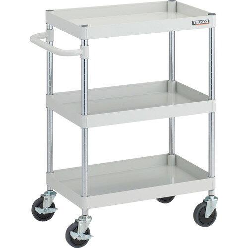 TRUSCO トラスコ中山 TRUSCO フェニックスワゴン 抗ウィルスハンドル 省音 600X400XH880 3段 W色 (PEW963AW 8000) 23,513円