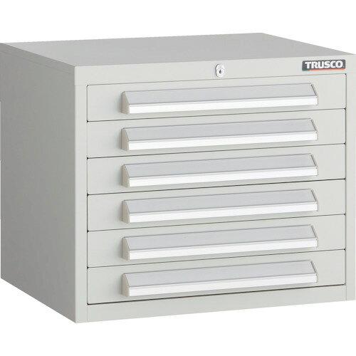 TRUSCO トラスコ中山 TRUSCO WLVR型キャビネット 500X412XH420 引出6段 W色 (WLVR421W 8000)|ECJOY!プレミアム店
