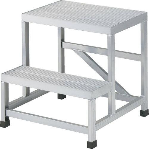 TRUSCO トラスコ中山 TRUSCO アルミ製溶接一体構造型作業台 二段(完成品) W600×D600×H600 (WTDB26660 8000)