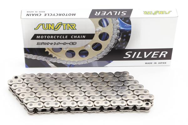 KUNIMI 国美コマース SUNSTAR(サンスター)モーターサイクルチェーン 530サイズ 122リンク シルバーカラー｜ECJOY！プレミアム店