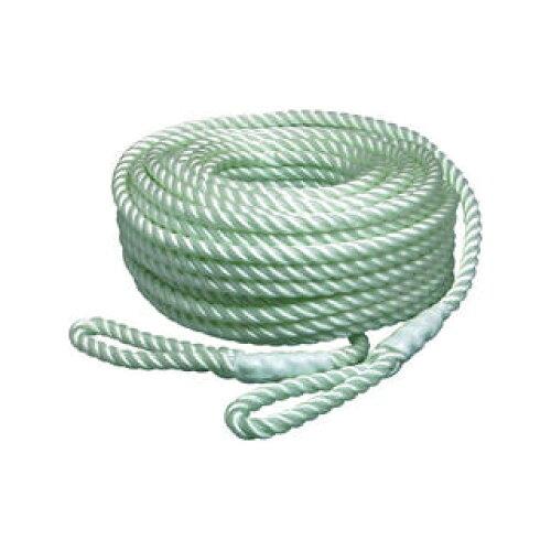 松浦工業 電動ウインチ用ナイロンロープ(3打ち) 12mmΦ×50m 両端アイ加工 (NR3STRAND1250 7268)