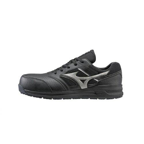 MIZUNO ミズノ ミズノ プロテクティブスニーカーオールマイティ LS[[R2]] 11L 黒いこと×暗然たるしろがね色 25.0 (F1GA21000925.0 7217)