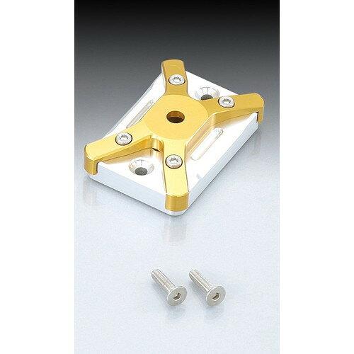 キタコ(KITACO) マスターシリンダーキャップ TYPE-1/P44.9(シルバー＆ゴールド) 品番:524-0001120
