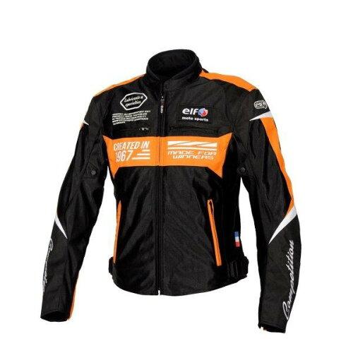 エルフ(ELF) elf EJ-S103 イデアールメッシュジャケット Black＆Orange M 品番:EJ-S103/BK＆OR/M