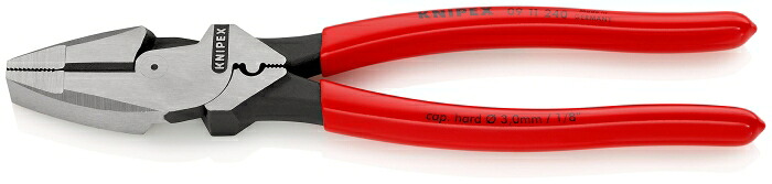 クニペックス KNIPEX 0911-240SB 架線工事用強力ペンチ(圧着付) 0911-240SB