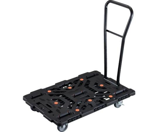 TRUSCO トラスコ中山 TRUSCO 繋ぎ合わせる式脂製平台車 ビートル 900X600 自在5輪 内2輪ストッパー付 脱着式手持ち部分付 (BT900J5S2HE100 8000)