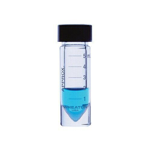 アズワン ミニバイアル オープントップキャップ 5mL 目盛 あり