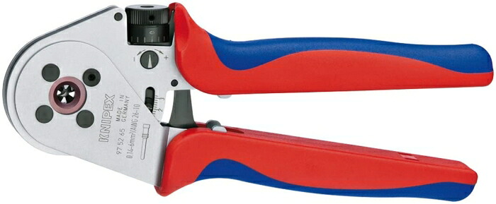 クニペックス KNIPEX 9752-65A 圧着プライヤー ロケーターなし 9752-65A