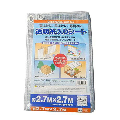 モリリン 澄み切った糸入り腰掛け 約2.7X2.7m