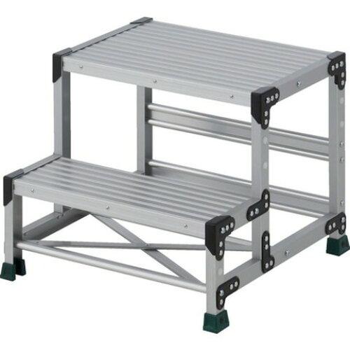 TRUSCO トラスコ中山 TRUSCO やり方用踏台 2段  足取り奥ふかさ200 高さ0.50m 天板600X400 (TSF265 8000)
