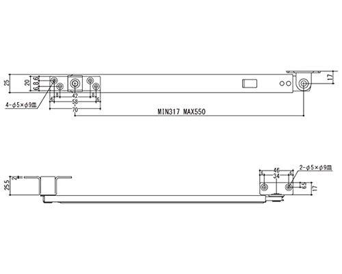 八つ U3020CR裏板付クローム