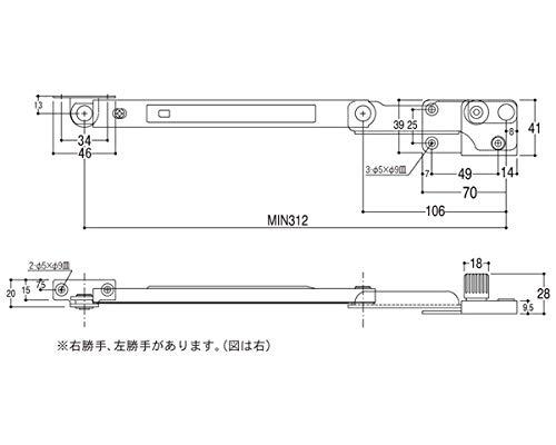 八つ 3004左黄金色D 自然調整器窓用 花・ガーデン・DIY-その他