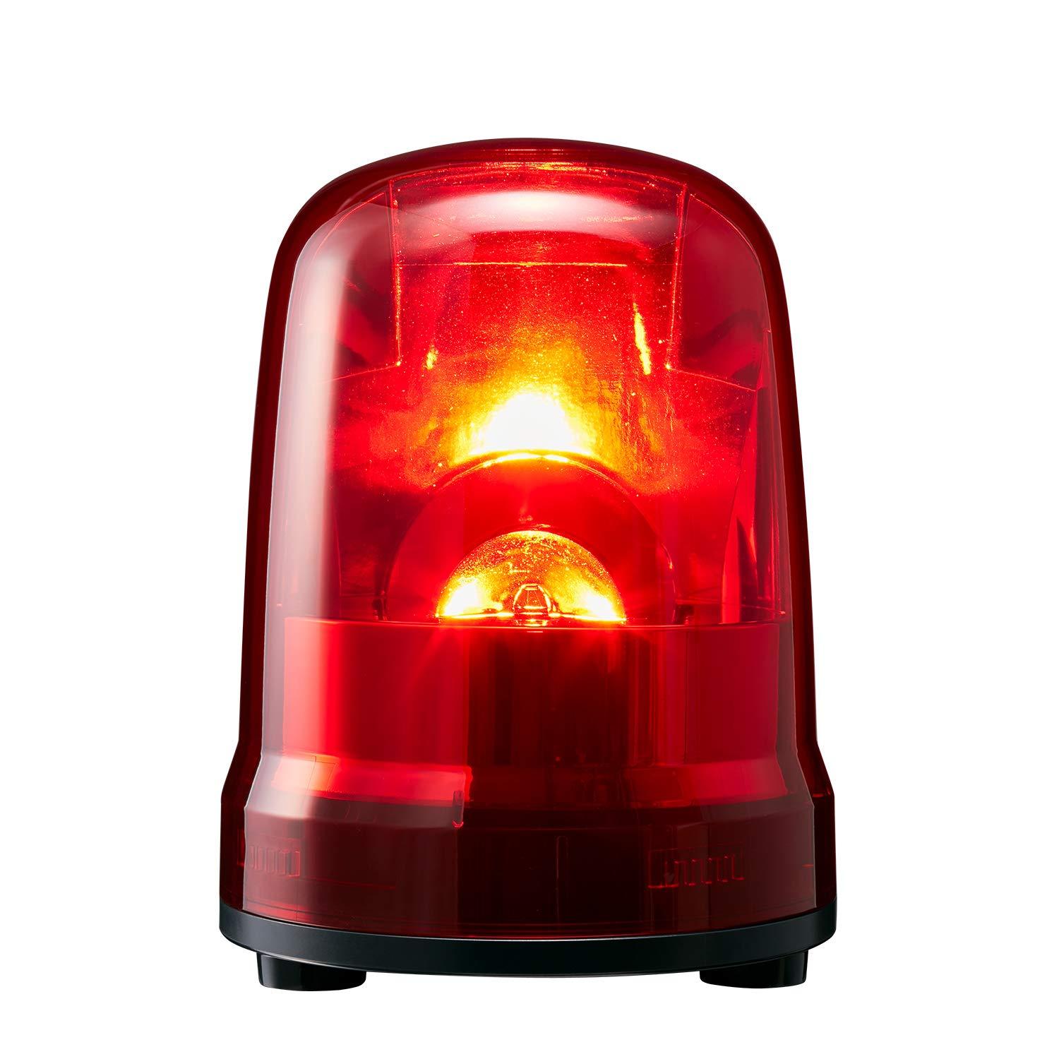パトライト(Patlite) SKP-M1J-R 大型LED回転灯 赤 DC12～24V(SKP-M1J-R)
