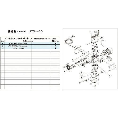 アルうしろ側機工(Ulvac Kiko) ULVAC DTU-20用検査と修理一揃いの道具 (DTU20MAINTENANCEKIT 8740)