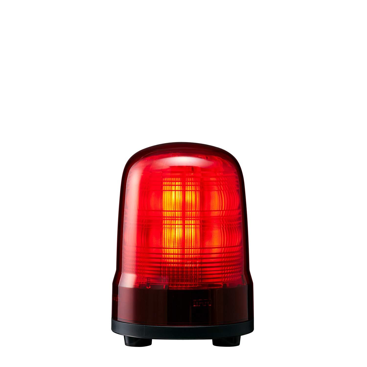 パトライト(Patlite) SF10-M1JN-R 中型LED回転灯 赤 DC12~24V(SF10-M1JN-R)
