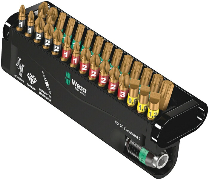 Wera社 Wera 889/4 ダイヤモンド ビットチェック 30本 (057431 1361)