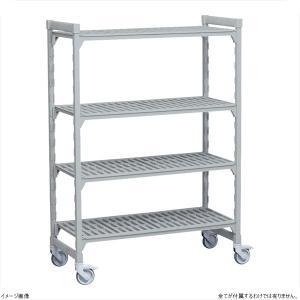 CAMBRO (キャンブロ) ６１０ベンチ移動カムシェルビングセット１２２０×Ｈ１７００　４段【DKY9821】