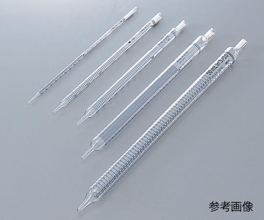 ウィザーライフサイエンス 硼珪酸硝子製ディスポピペット 遊撃手丈（綿栓付・無菌化済） 50mL 目盛0.5ml 13-678-36E 1箱(25本×2箱入)
