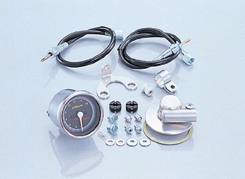 【在庫限即納】キタコ(KITACO) タコメーターキット(φ60/機械式) モンキー(MONKEY)/ゴリラ/ダックス/CD50等 シルバー 752-1083830