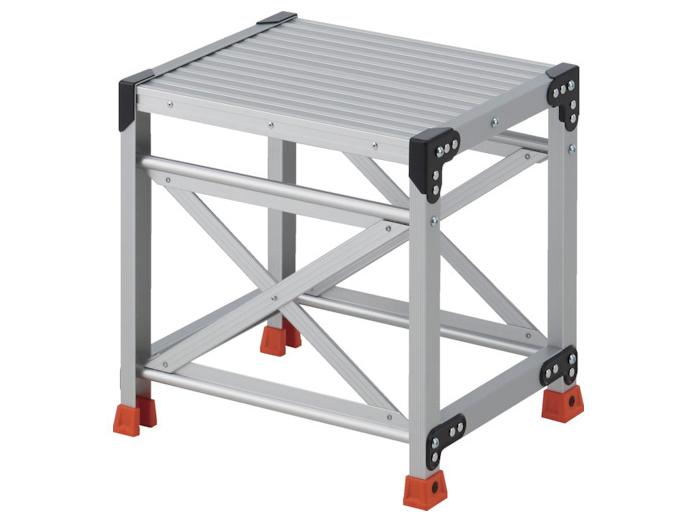 TRUSCO トラスコ中山 TRUSCO やり方用踏台 1段 高さ0.5m 天板500×400 (TSF155 8000)