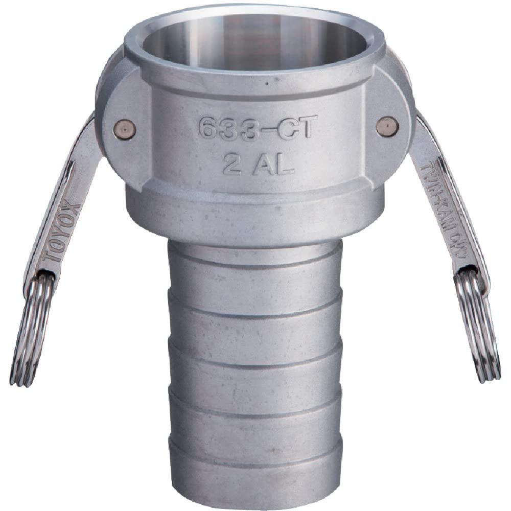 トヨックス(TOYOX) トヨックス 633-CT 633-CT カム鍵を掛ける カプラー ホースシャンク 4in AL