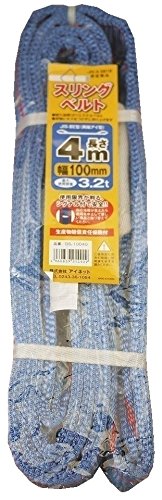 イワキ スリングベルト 両端アイ型 100MMX4M DS-10040