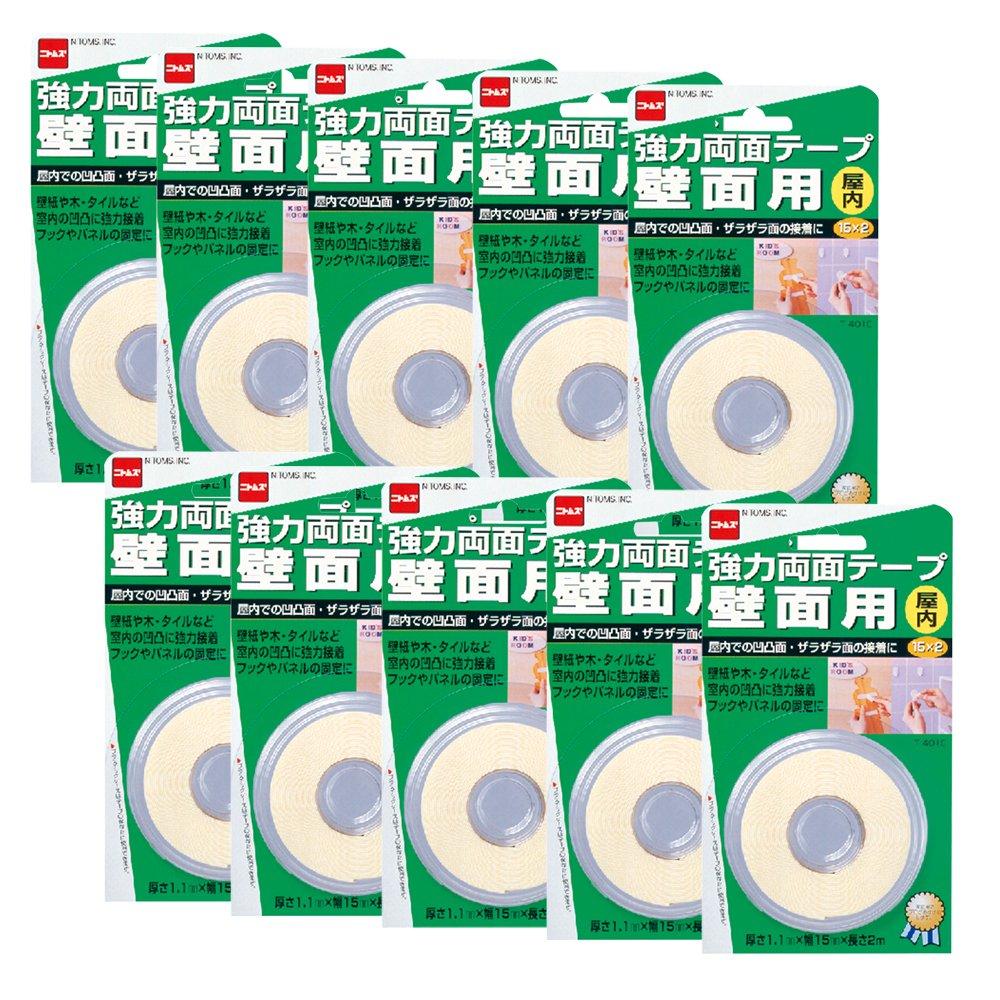 ハンディ・クラウン T4010強力両面壁面 屋内 15MMX2M 10P