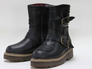 ジェーアンブル Rosso StyleLab/ROB−202 防水 ライディングハイソールブーツ カラー:Black サイズ:24.0|ECJOY!プレミアム店