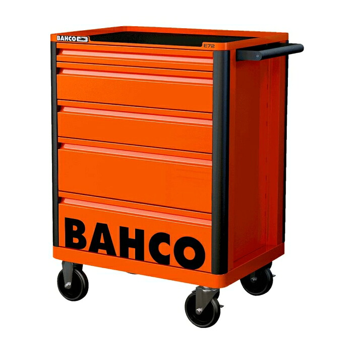 バーコ(BAHCO) バーコ スチール製ワゴン ツールストレージエントリー オレンジ 5段 (1472K5 8513)