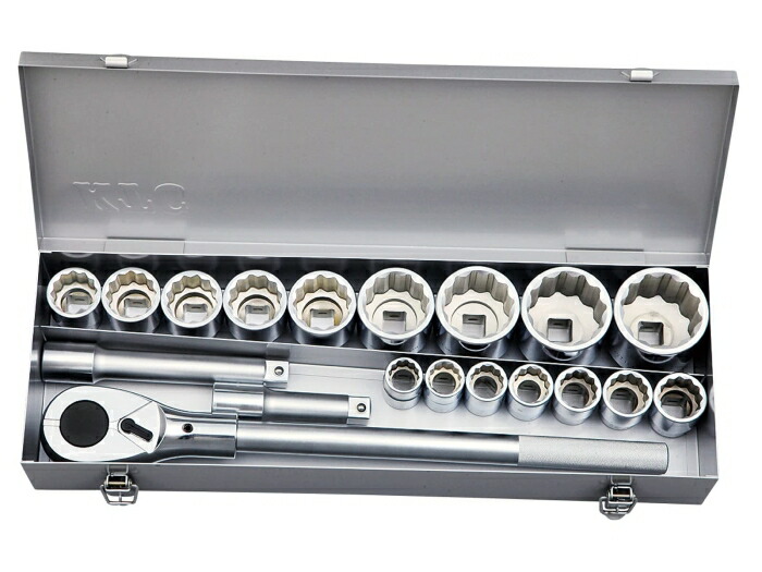 京都機械工具 肺結核619B (19.0SQ) ソケット鍵仕掛ける 19点 肺結核619B